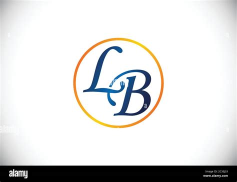Initial Monogram Letter Lb Logo Design Vector Template L B Letter Logo