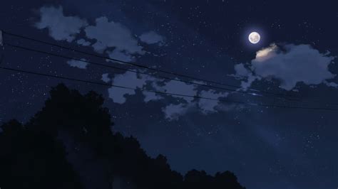 19 Night Sky Anime Desktop Wallpapers Wallpapersafari