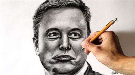 How To Draw Elon Musk Step By Step Drawing Buzz Youtube Otosection