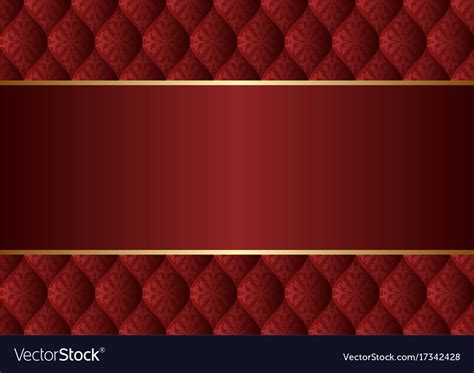Maroon Background With Decorative Pattern Vector Image