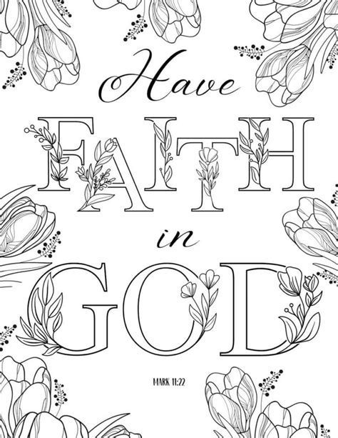 Free Faith Coloring Pages No Email Sign Up Necessary