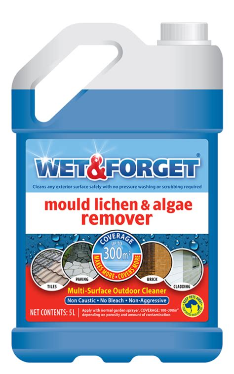 Mould Algae And Lichen Removal And Killer 5l Wet And Forget Uk