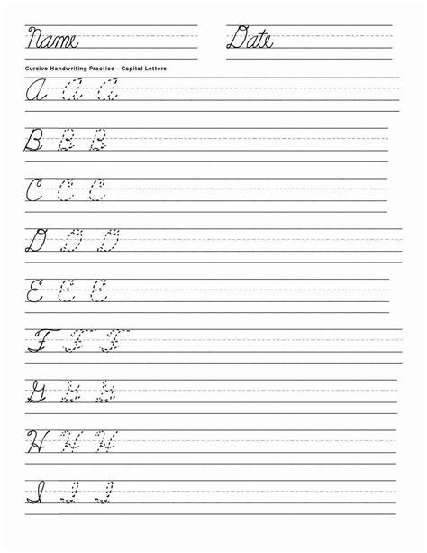 Free Printable Cursive Worksheets Az Download Printable Cursive