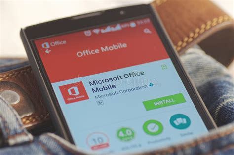 Microsoft Office Mobile Apps Editorial Photo Image Of Application