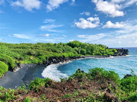 Honokalani Black Sand Beach At Waiʻānapanapa State Park Maui Hi Oc