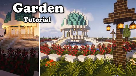 How To Build A Garden In Minecraft Tutorial YouTube