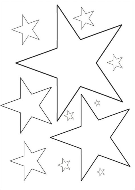 Printable Coloring Stars Coloring Pages