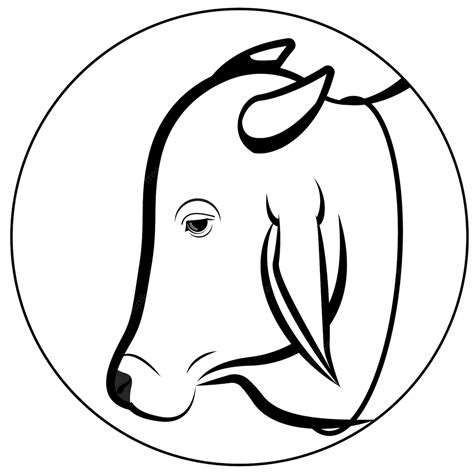 Premium Vector Bull Head Logo Indian Ox Zebu Bull Brahman Cattle