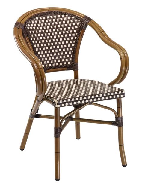 Collection by shine outdoor furniture /international group litmited. Rattan Outdoor French Bistro Arm Chair