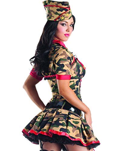 Party King Sexy Army Body Shaper Outfit Military Halloween Costume Funtober