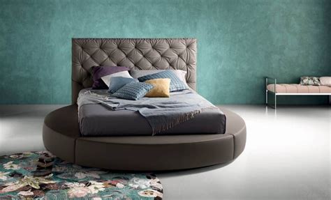 Letto bon ton di lettissimi in tessuto o ecopelle prezioso ed importante un letto contemporaneo dedicato fascia h. Letto Tondo Contenitore Modello Chin Letti a Scomparsa ...