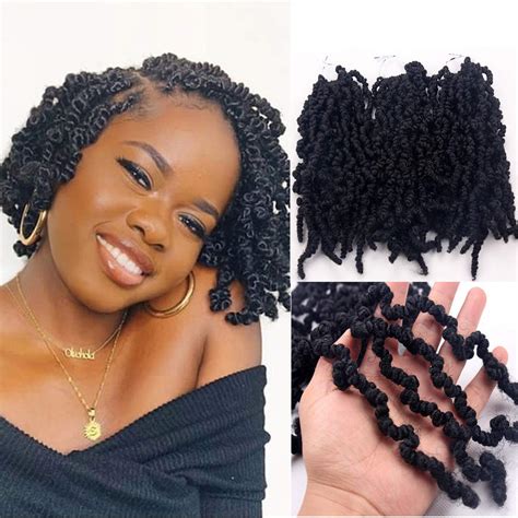 Buy 10 Inch Short Spring Twist Crochet Hair Pre Twisted Passion Twists