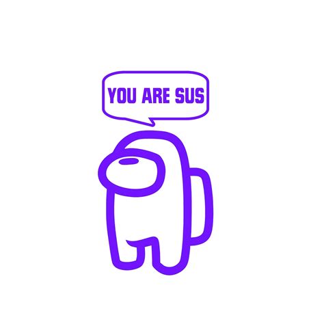 Among Us You Are Sus Vinyl Decal Etsy