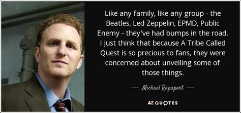 Cbgb always gave musicians a platform to say important things,. Michael Rapaport quote: Like any family, like any group - the Beatles, Led...