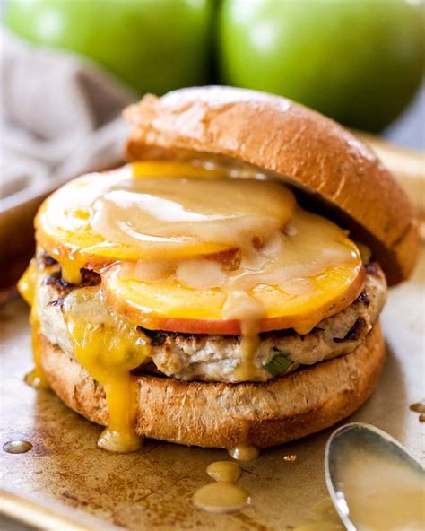 Apple Turkey Burgers With Cheddar By Reciperunner Quick Easy Recipe