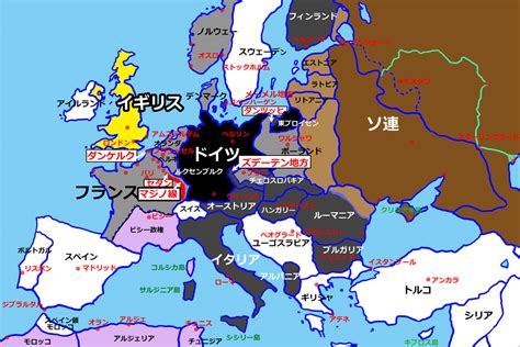 1941年 ヨーロッパ 地図 Farappoo