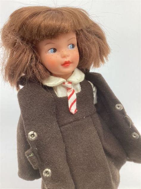 Pedigree Sindy Patch Vintage 1966 Sister Doll In School Uniform And Her