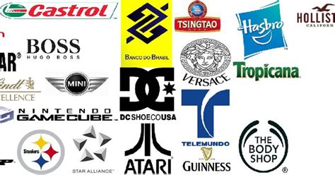 Many Different Logos Are Shown Together In This Image Including The