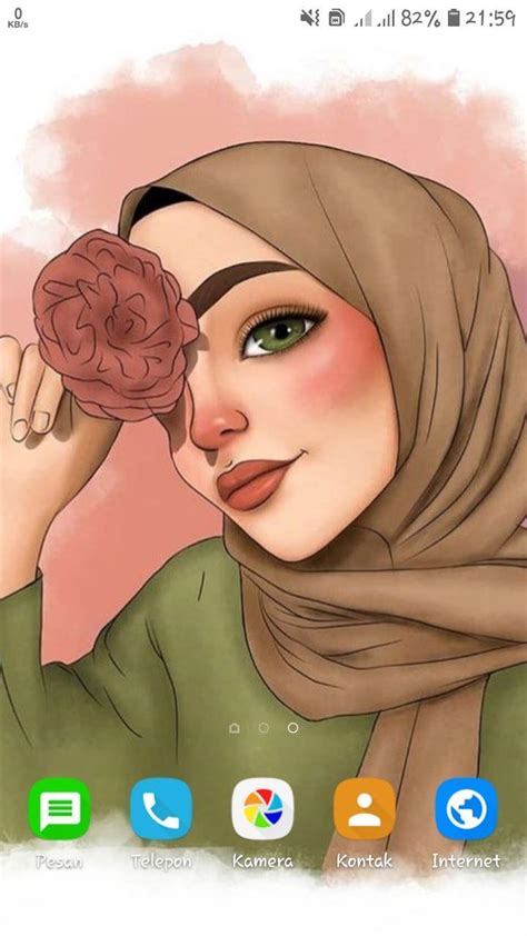Girly Muslim Wallpaper Cartoon Hijab For Android Apk Download