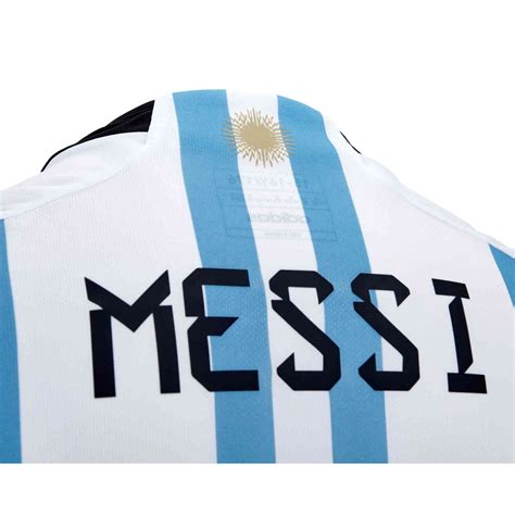 2022 Adidas Lionel Messi Argentina Home Jersey Ph