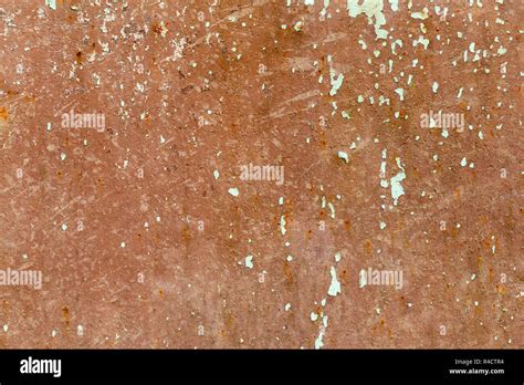 Texture Old Brown Sheet Metal With Peeling Paint Stock Photo Alamy