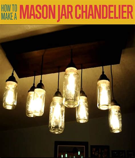 How To Make A Mason Jar Chandelier Diy Projects Craft Ideas And How Tos