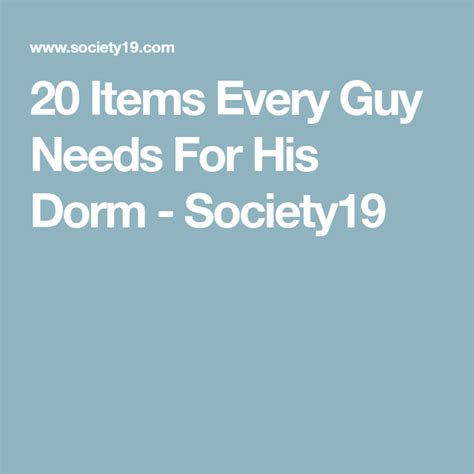 20 items every guy needs for his dorm society19 dorm dorm essentials guy dorm rooms