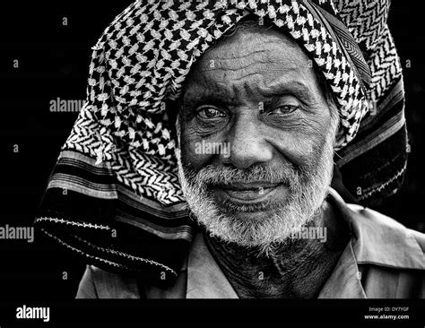 Portrait Indian Man Old Elderly Beard Turban Man India Indian Man Man