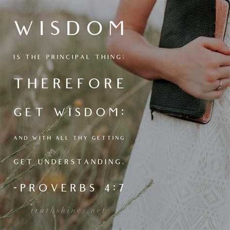 Wisdom Is The Principal Thing Wisdom Proverbs 4 7 Proverbs