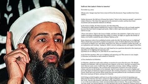 Why Osama Bin Ladens Viral 911 Letter To America Clicked With Americans