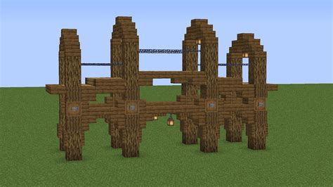 Arched Bridge Minecraft Tutorial Youtube