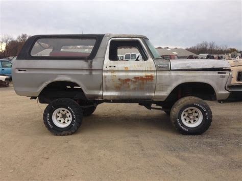 1978 Ford Bronco Custom 4x4 With Lift Kit Partially Restored Classic