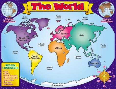Elementary World Map Printable
