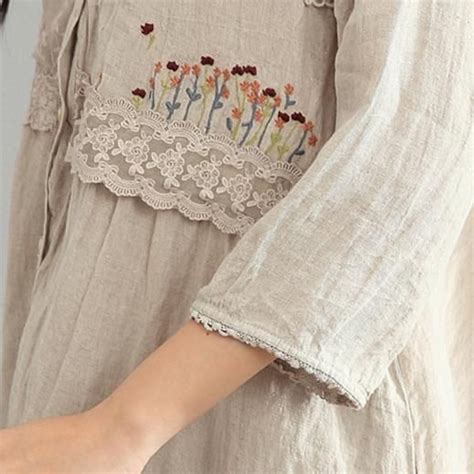 New Summer Linen Dress Oversize Casual Cotton Dresses Half Sleeve