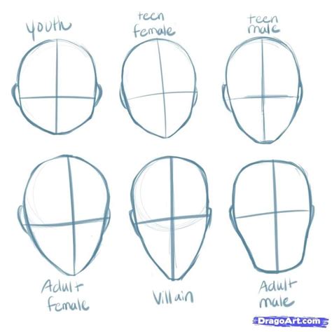 How To Draw A Girls Face In Style A Manga With A Pencil Step By Step