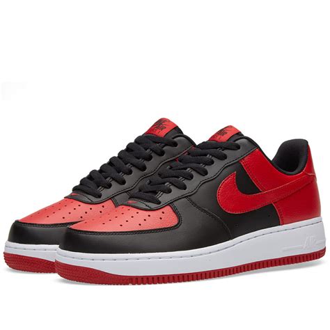 Nike Air Force 1 Black Gym Red And White End