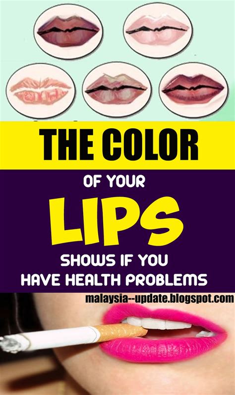 The Color Of Your Lips Shows If You Have Health Problems What Color