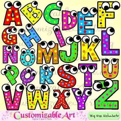 Alphabet Clipart Digital Alphabet Clip Art Images Upper Case Letters Of