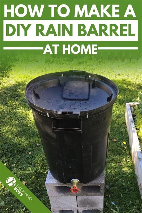 How To Make A Diy Rain Barrel At Home Rain Barrel Rain Water