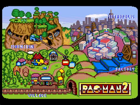 File Pac Man 2 Overworld Map Png — Strategywiki The Video Game Walkthrough And Strategy Guide Wiki