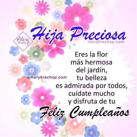 Mensaje Lindo Para Mi Hija En Su Cumpleaños Frases Cristianas De