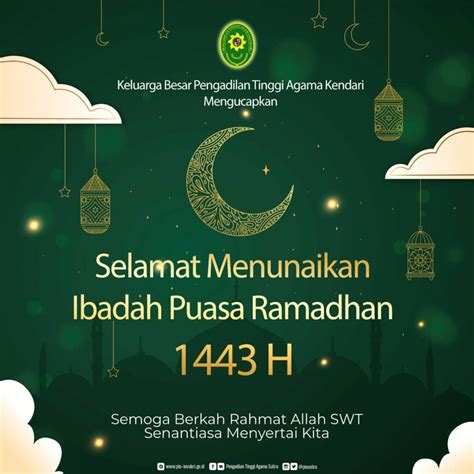 Selamat Menunaikan Ibadah Puasa Ramadhan 1443 H