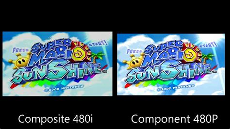 Super Mario Sunshine 480i Vs 480p Comparison Youtube