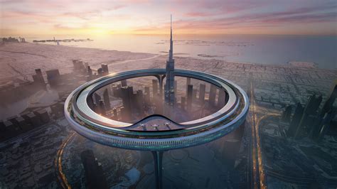 A Giant Ring Like Structure Is Proposed To Encircle Dubais Burj