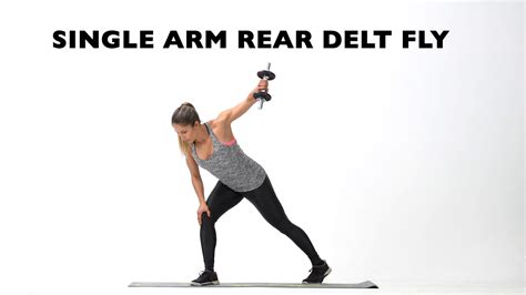 Single Arm Rear Delt Fly Youtube