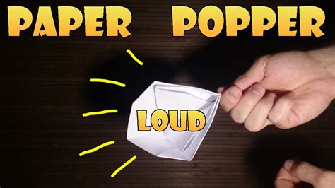 A perfect poori is puffed, soft, moist and beautifully golden. How to Make a Paper Popper / Loud and Easy/ - YouTube