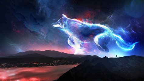 Right now we have 85+ background pictures, but the number of images is growing, so add the webpage to bookmarks and. Desktop wallpaper wolf, mountains, fantasy, sky, art, hd ...