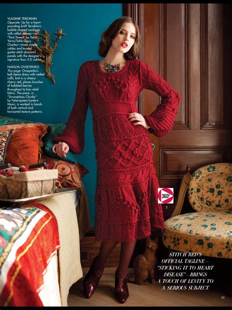Вязаное платье спицами для женщин из Vogue зима - Вяжи.ру