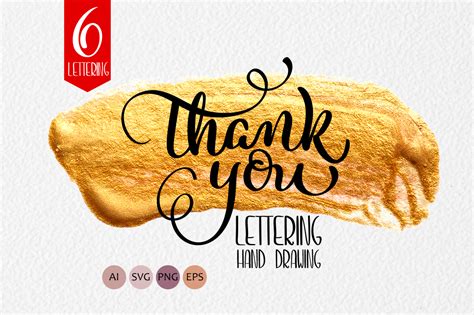 Thank You Calligraphy Lettering Collection