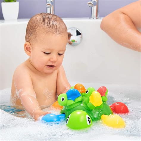 Tomy Toomies Turtle Tots Shape Sorting Suction Squirters Bath Toy